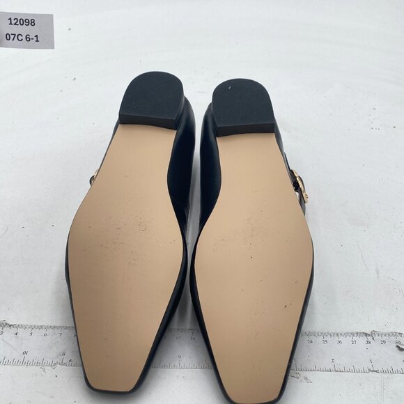 FYS Women Square Toe Low Heel Mary Jane Pumps Flats Ballets Buckled Dress Daily - Picture 6 of 7